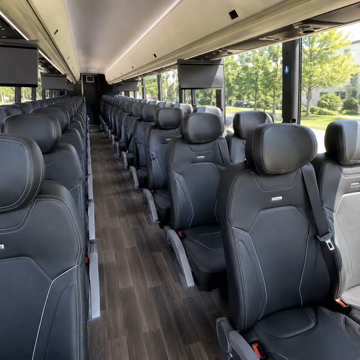 cypress charter bus interior