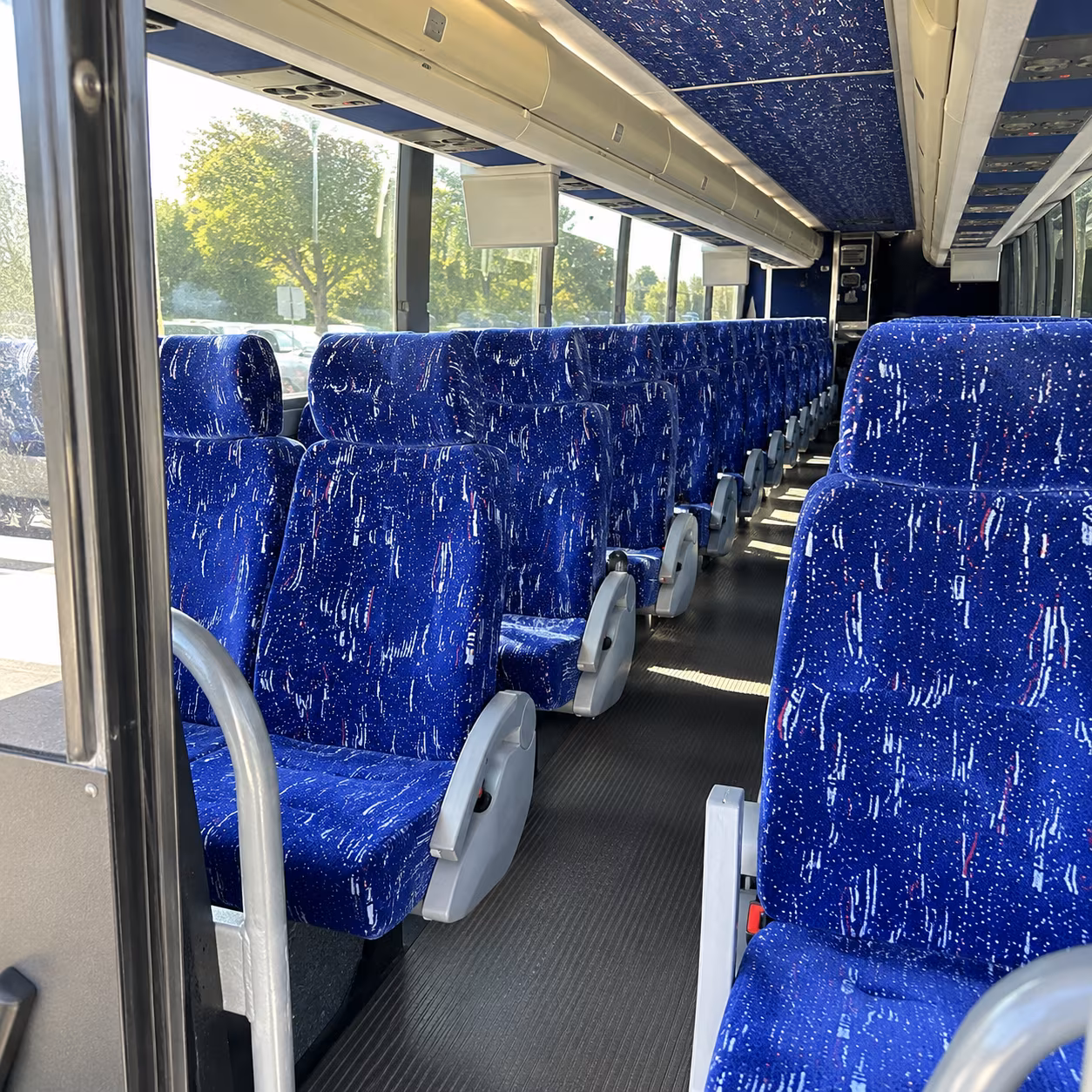 irvine charter bus interior gallery