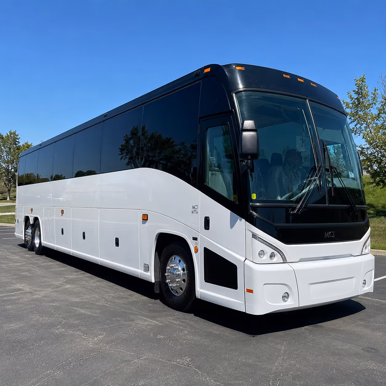 orange charter bus