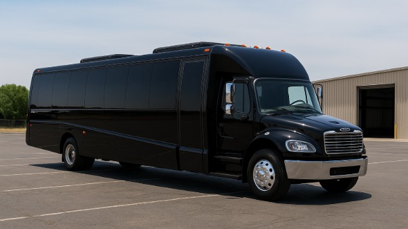 Exterior of Charter Bus Company Garden Grove's 18 Passenger Minibus in Garden Grove