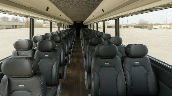Interior of Charter Bus Company Garden Grove's 30 Passenger Minibus in Garden Grove