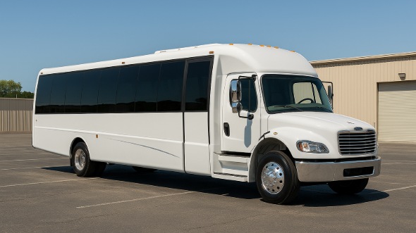 Exterior of Charter Bus Company Garden Grove's 35 Passenger Minibus in Garden Grove