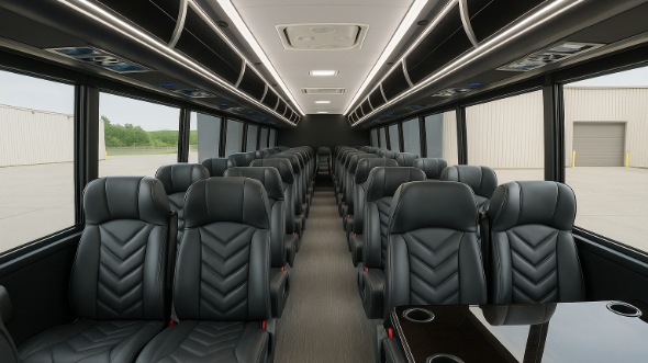 cypress 28 passenger minibus inside