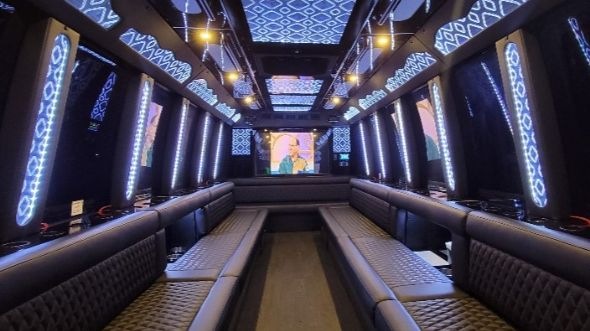 cypress party bus rental inside