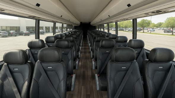 orange 28 passenger minibus