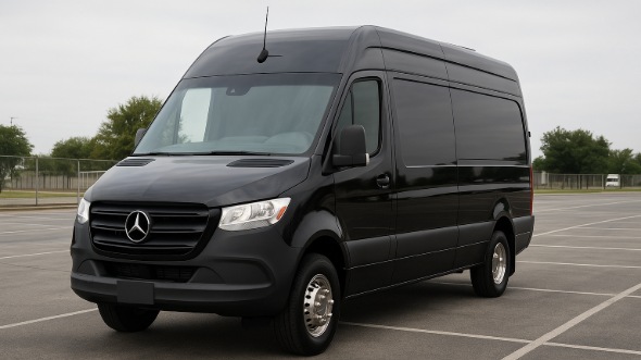 Exterior of Charter Bus Company Garden Grove's Sprinter Limo in Garden Grove